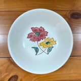 Set of 6 flowered soup plates