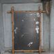 Bamboo effect wooden mirror, vintage wall mirror, decor