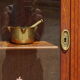 Buffet Art Déco avec guérites et miroir