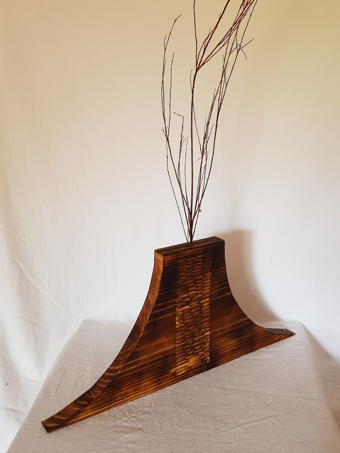 Wooden vase