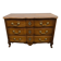 Louis XV crossbow commode in walnut, three drawers, 18th century.
