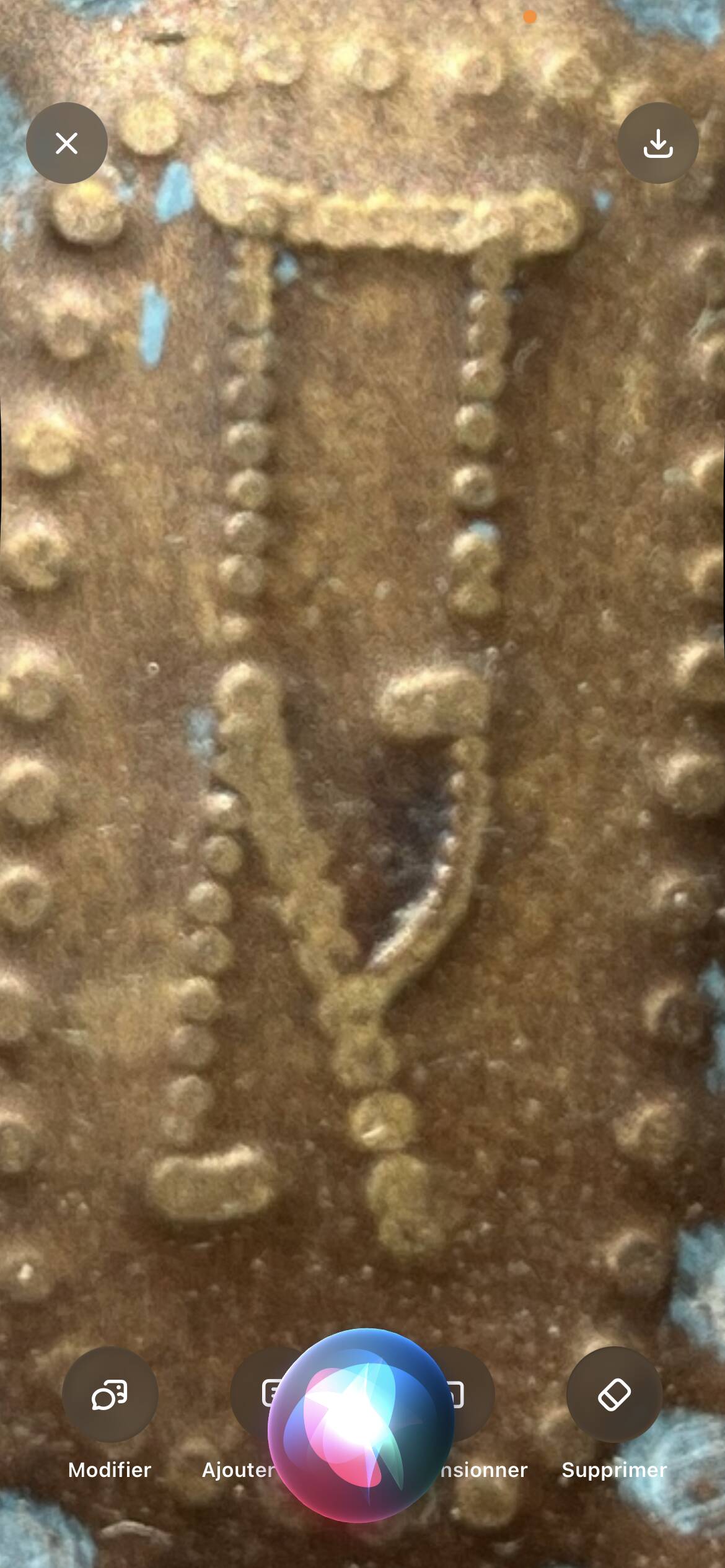 Vintage triptych in repoussé copper Judaïsa - signed