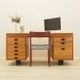 Executive desk with nine drawers and pull-out surface, teak veneer, Nipu, Denmark, 1970s