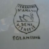 5 plates Ceranord St Amand model Eglantine