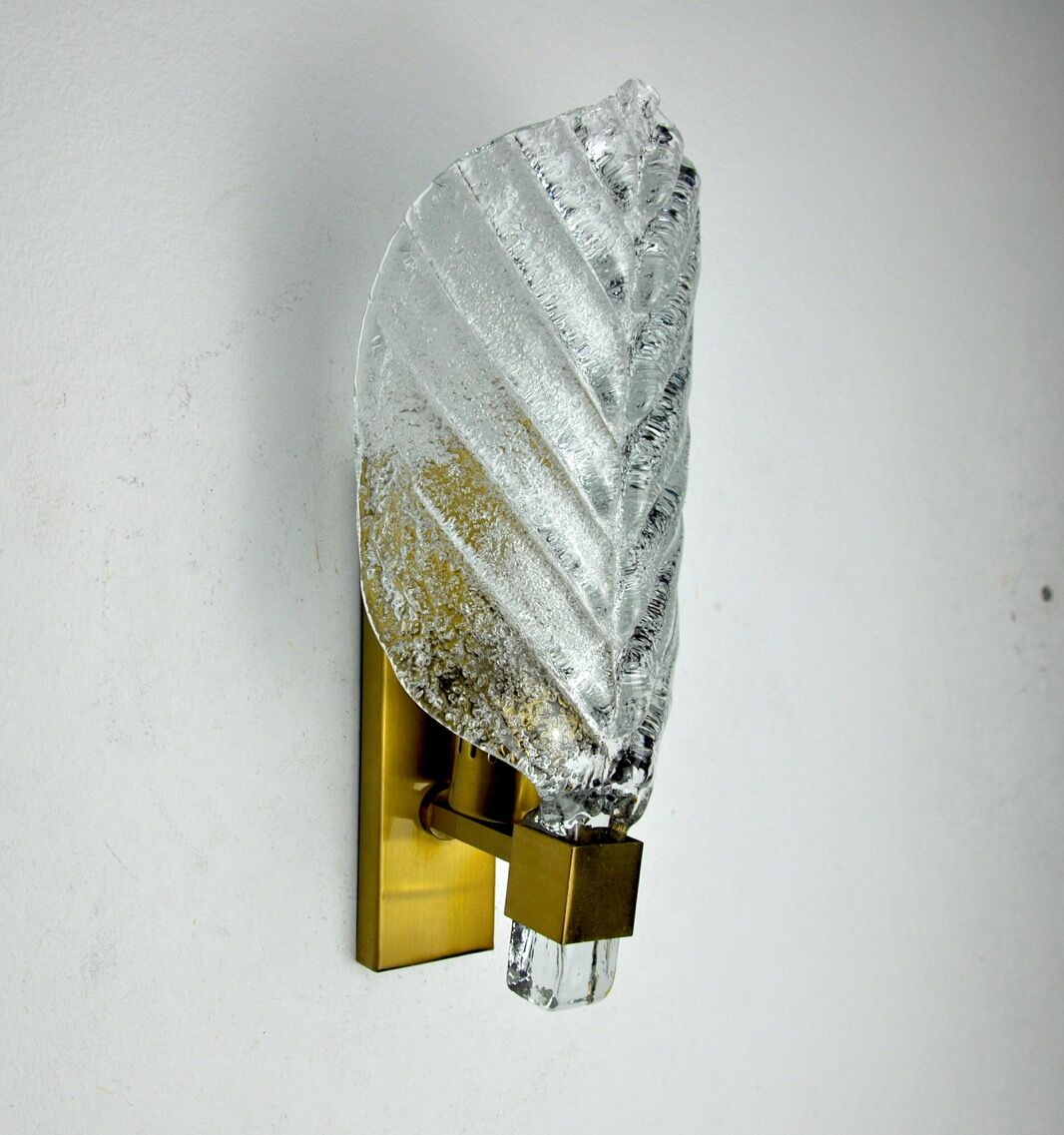 Wall lamp "sheet" by Carl Fagerlund, Murano glass, Germany, 1970