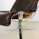 Vintage retro sigurd resell leather low back chrome falcon chair