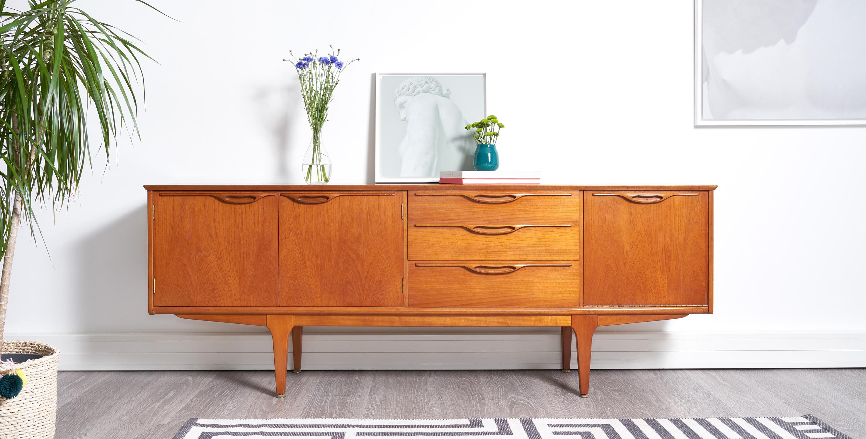 Sideboard jentique 1960 style scandinavian 198cm