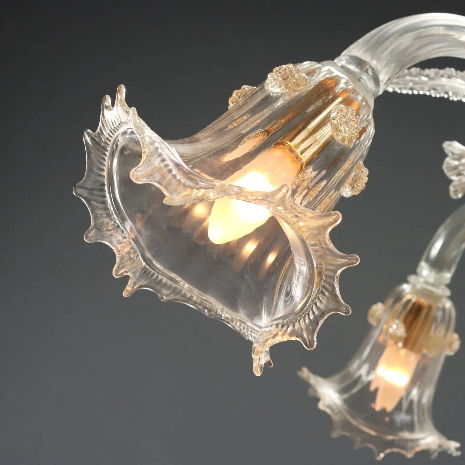 Antique Murano glass chandelier, Italy, late 19th century.