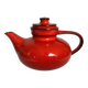 Jasba Germany red teapot