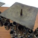 Brutalist Iron Candleholder, 1960s