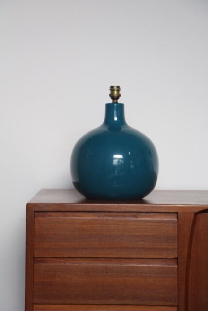 Lampe en bois tourné France 1970