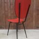 Lot de chaises vinyle rouge