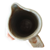Enameled stoneware pitcher