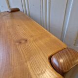 Solid elm bedside table