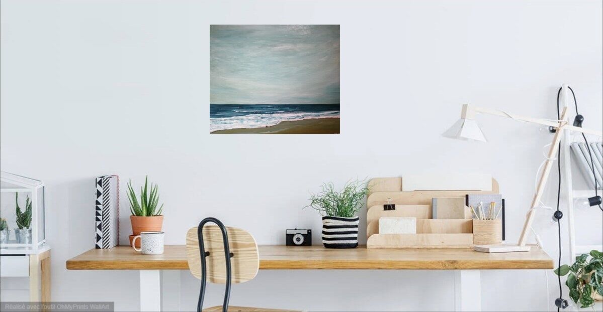 Original painting "eternal foam" signed and delivered with its certificate