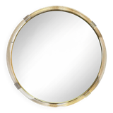 Large-Scale Venetian Murano Glass Wall Mirror with Gilt Torchon–Torciglione