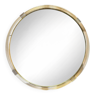 mural en verre de Murano vénitien avec torchon doré – Torciglione