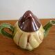 Small vintage earthenware teapot