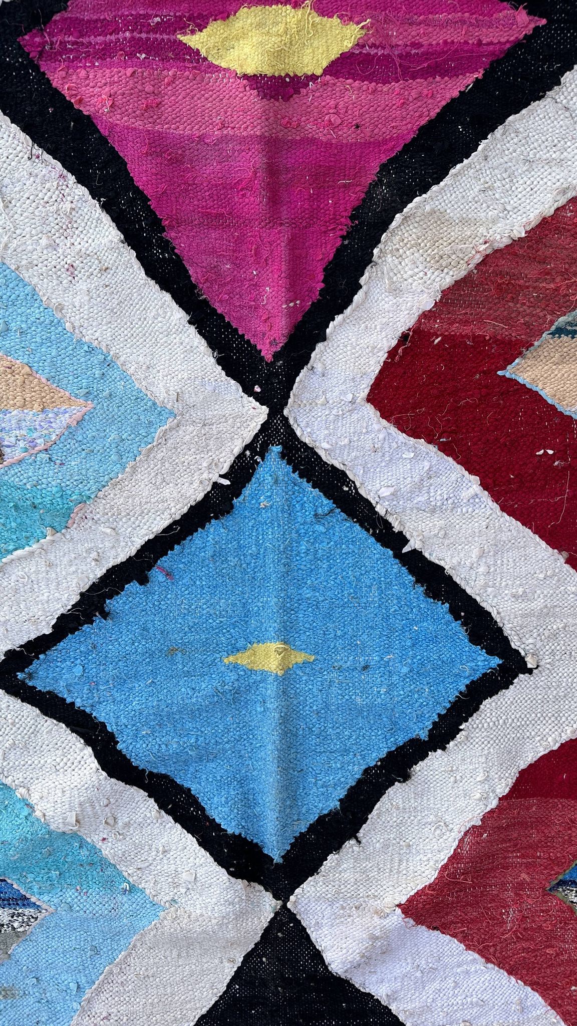 Tapis Marocain coloré - 146 x 272 cm