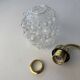 Lot of 3 vintage bubble glass wall lights.