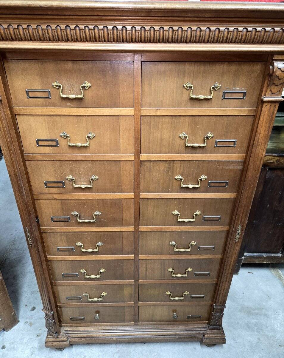 Antique solid wood workshop furniture in Renaissance style.