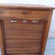 Roll-top Art Deco checkout counter with drawer