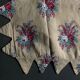 18th century Provence pillowcase in crenellated Indian fabric with pennants