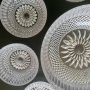 Crystal fruit service with its 8 matching bowls.