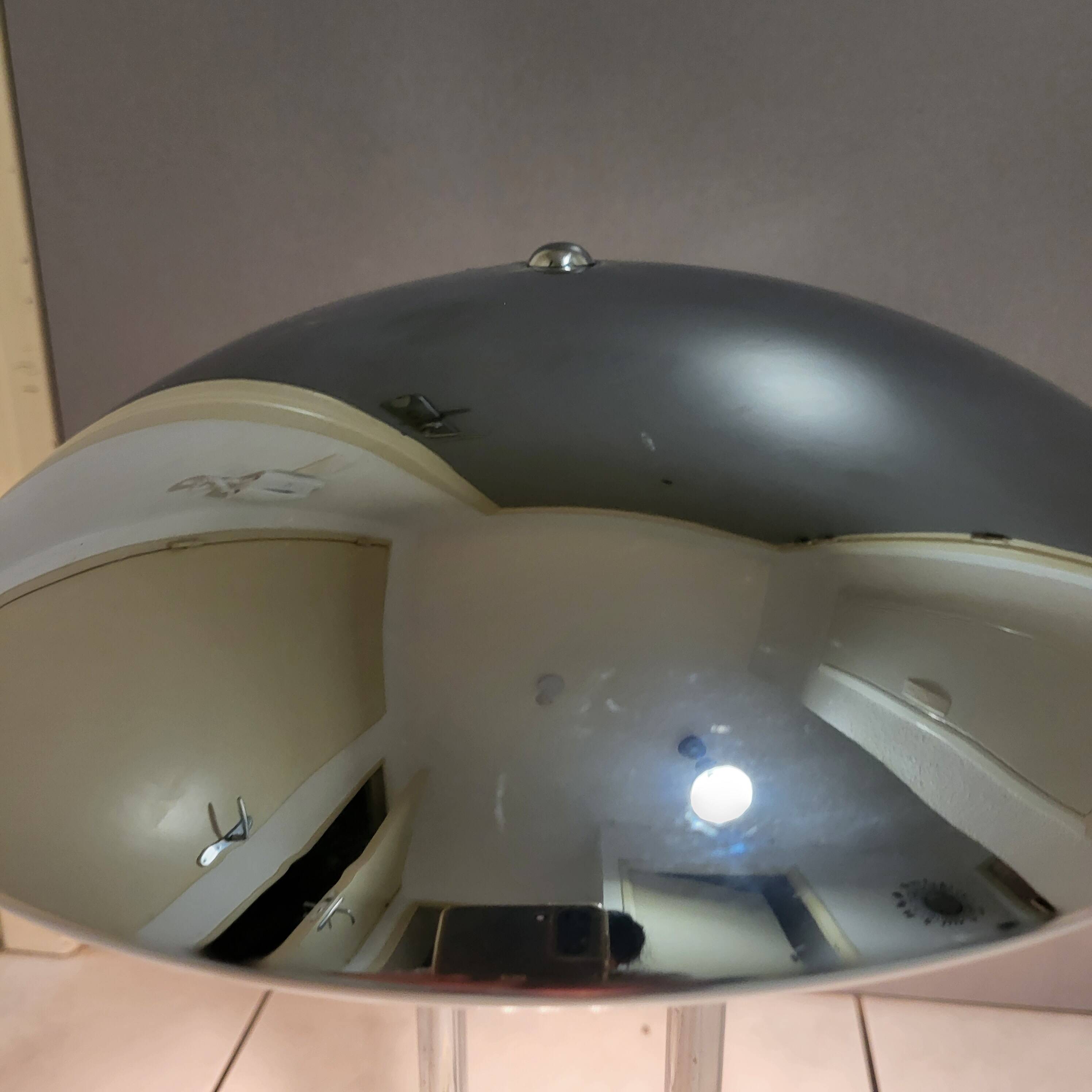Lampe champignon chromé par Robert Sonneman,Ikea