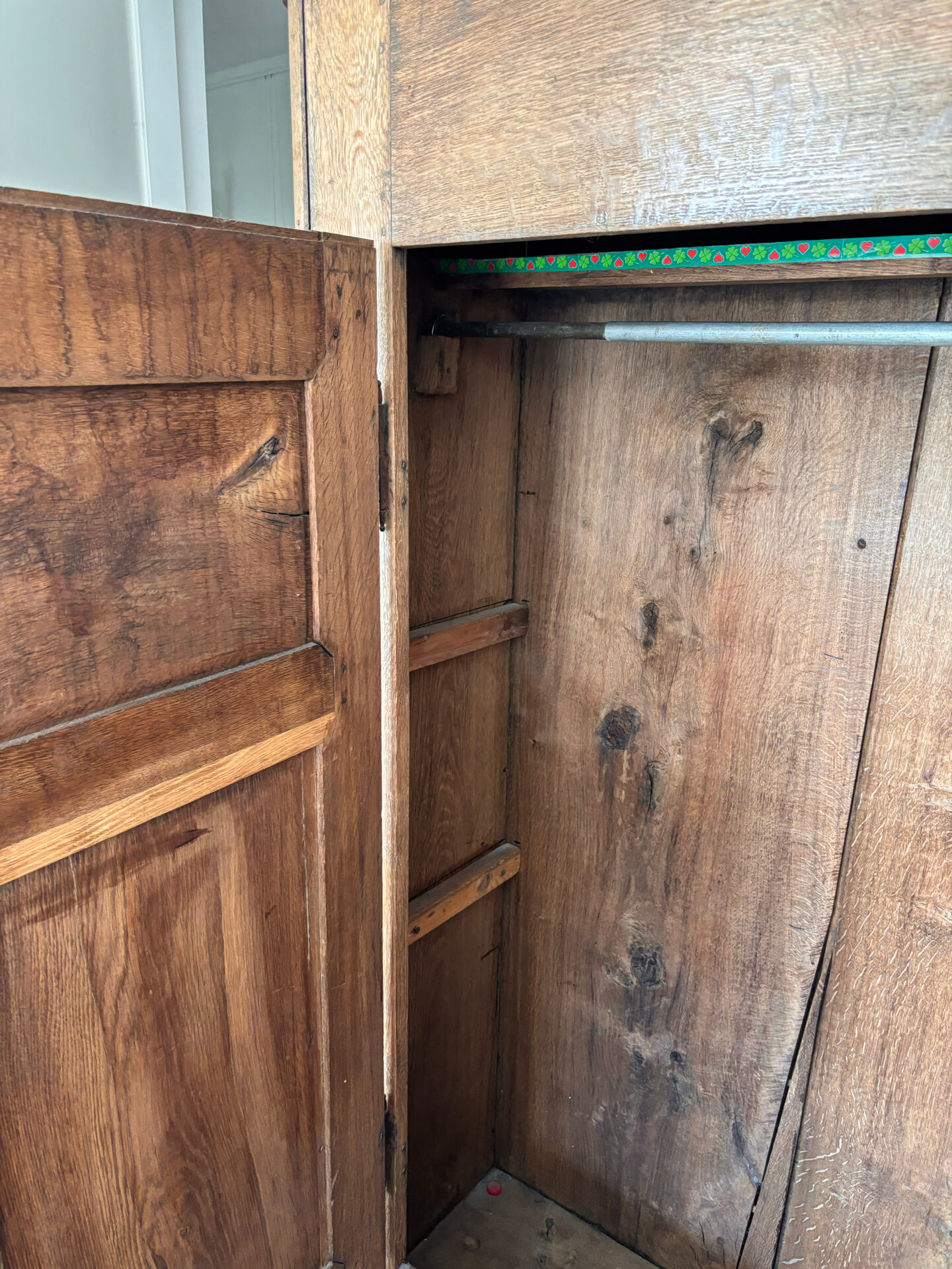 Oak wood closet