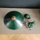 Green glazed ceramic pulley suspension