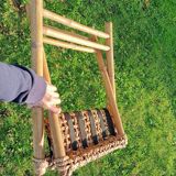 Retro bamboo stool