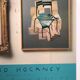 Exhibition poster by David HOCKNEY, The Metropolitan Museum of Art, 1988