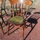 Set of 4 vintage reupholstered English country seat ltd bistro chairs