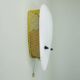 1950s SCONCE tele ambiance metal mesh with white acrylic shade