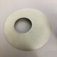 Round metal opaline glass wall light sconce, Italy, 1960s