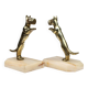 Art Deco Bookends in Copper with Marble Bases, France, 1930s, Set of 2