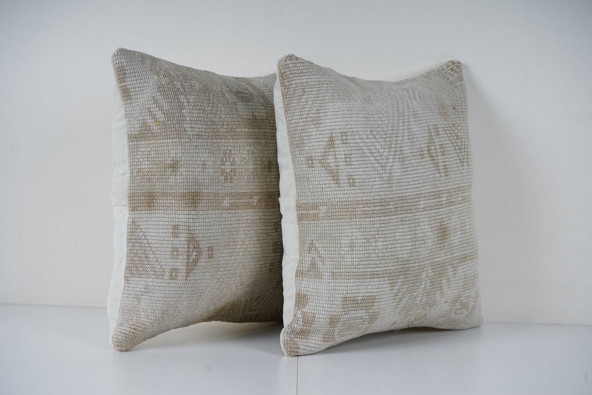 Set of 2 vintage Turkish cushion covers 41x41 cm