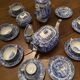 Service a cafe and tea in english porcelain by copeland spode, italy pattern.