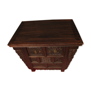 Ancienne table chinoise à tiroirs