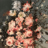 Bouquet de fleurs, aquarelle encadrée
