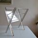 Modernist magazine holder Pop Space age smoked plexiglass vintage 70s