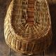 Oval basket wicker basket two handles