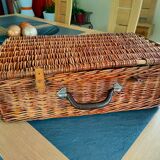 Coracle vintage wicker picnic basket