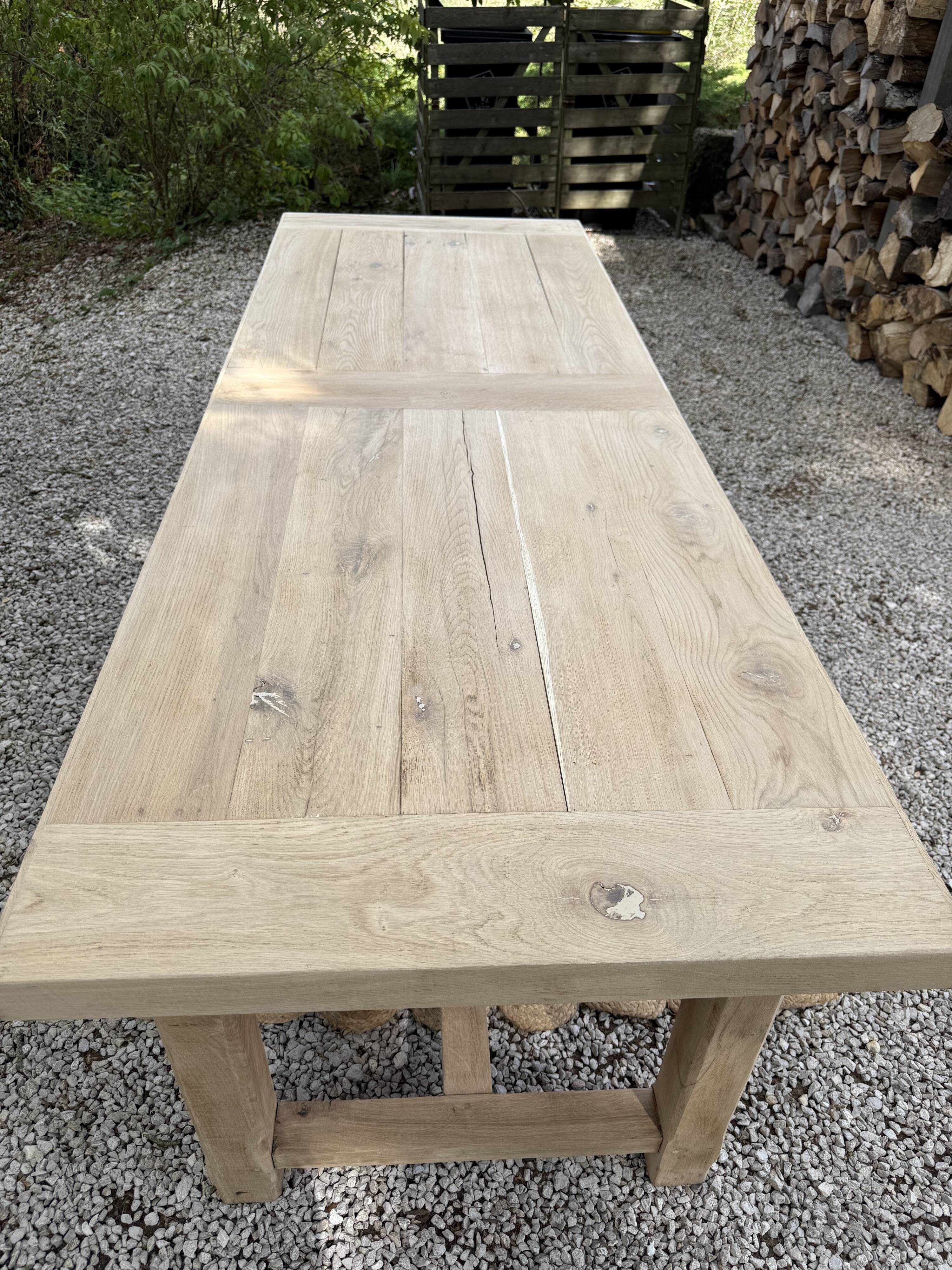 Large solid wood table 238cm