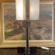 70's design lamp. Chrome with white and smoked grey Plexiglas.