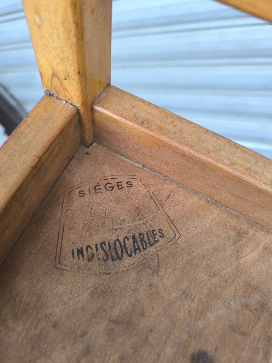 Set of four mismatched bistro chairs