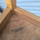 Set of four mismatched bistro chairs