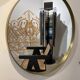 Round brass mirror 60cm in diameter