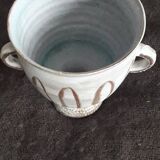 Vintage signed ceramic vase from Vallauris